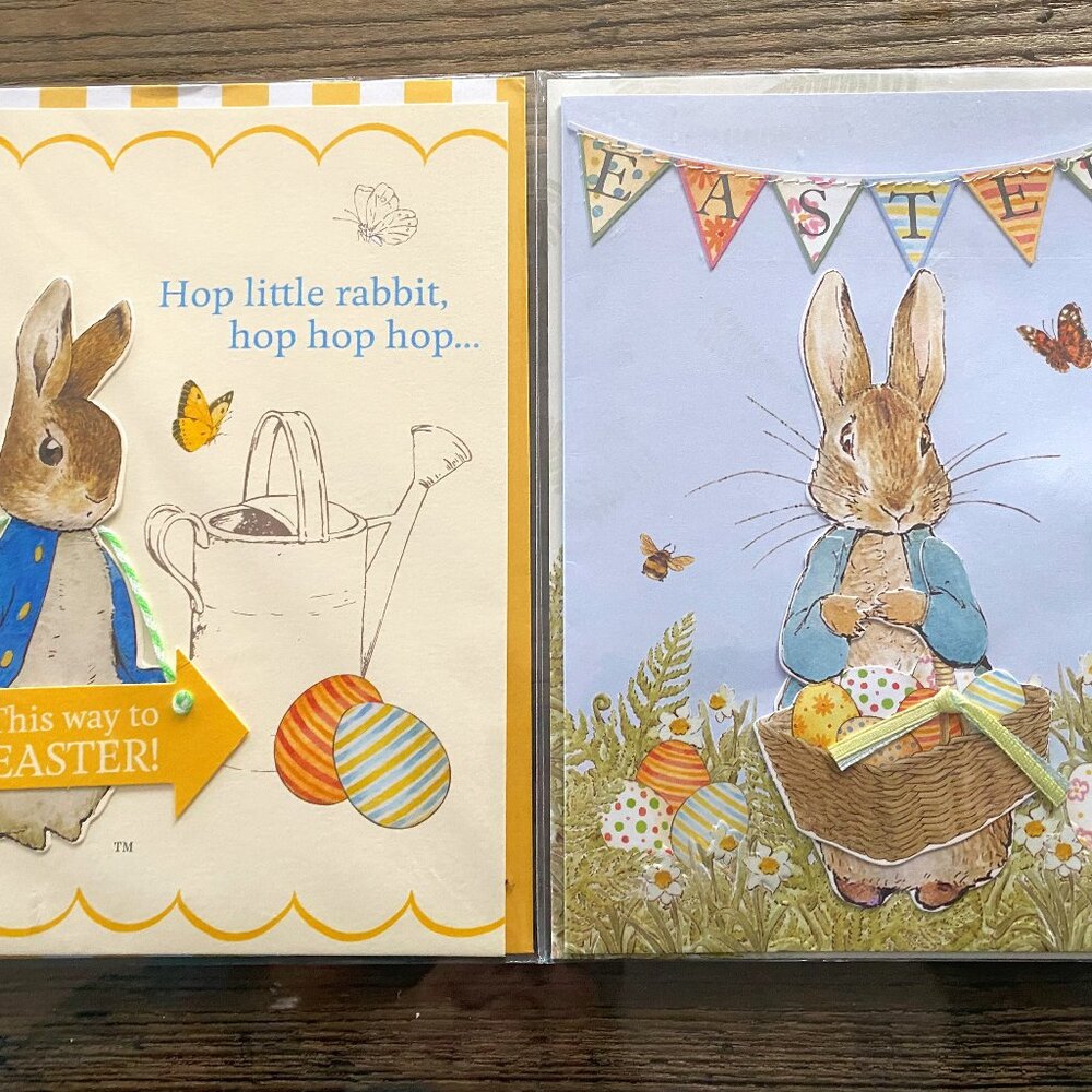 5 NWT BEATRIX POTTER PETER RABBIT EASTER CARDS